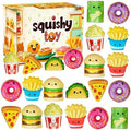 24 Pcs Food Slow Squishy Toys Soft Stress Relief Fidgets Toys for Kids Boys Girls Goodie Bag Christmas Stocking Stuffers Party Favors Treasure Box Classroom Prizes Carnival Gifts