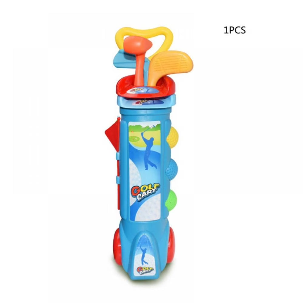 Kids Golf Club Set - Toddler Golf Ball Game Play Set Sports Toys Gift for Boys Girls 3 4 5 6 Year Old (Blue)