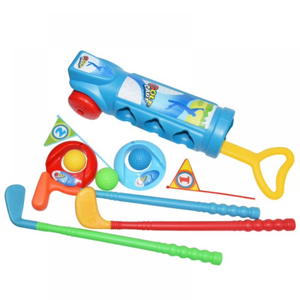 Kids Golf Club Set - Toddler Golf Ball Game Play Set Sports Toys Gift for Boys Girls 3 4 5 6 Year Old (Blue)