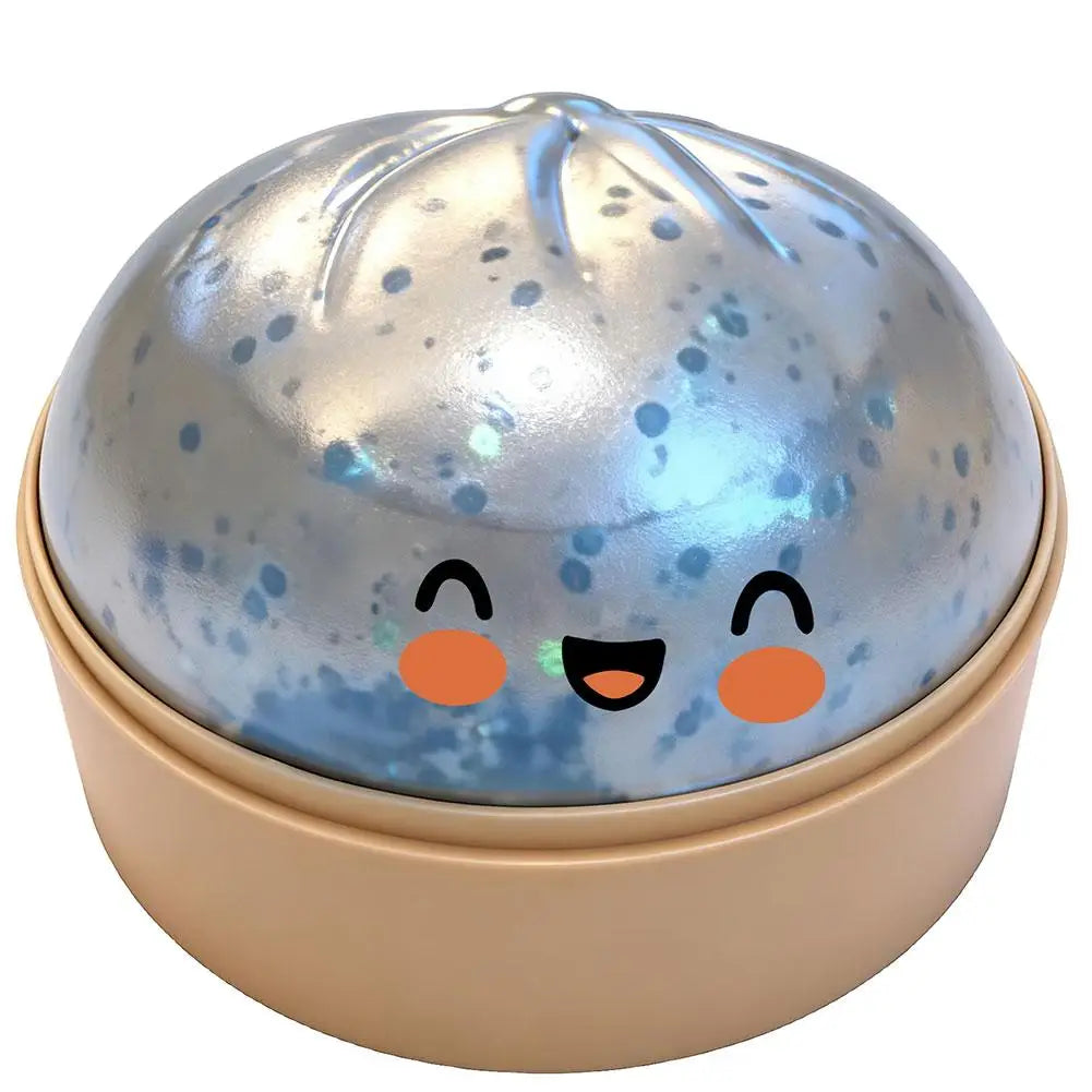 Premium Squishy Steamed Bun Dumpling Toy Slow Rising Glitter Stress Ball Stretchy Decompression Fidget Toy Desk Travel Gift ﻿