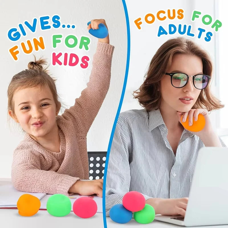 Squishy Stress Balls Antistress Fidget Toys Adults Kids Sensory Stress Relief Hand Therapy Slow Rebound Pinch Squeeze Ball Toys
