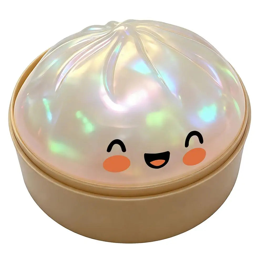 Premium Squishy Steamed Bun Dumpling Toy Slow Rising Glitter Stress Ball Stretchy Decompression Fidget Toy Desk Travel Gift ﻿