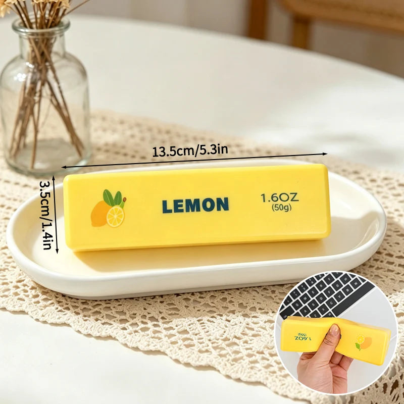 Simulation Butter Stick Squishy Cheese Fidget Toys Squeeze Ornament Office Stress Relief Toy Slow Rise Squeeze Squishy Gifts