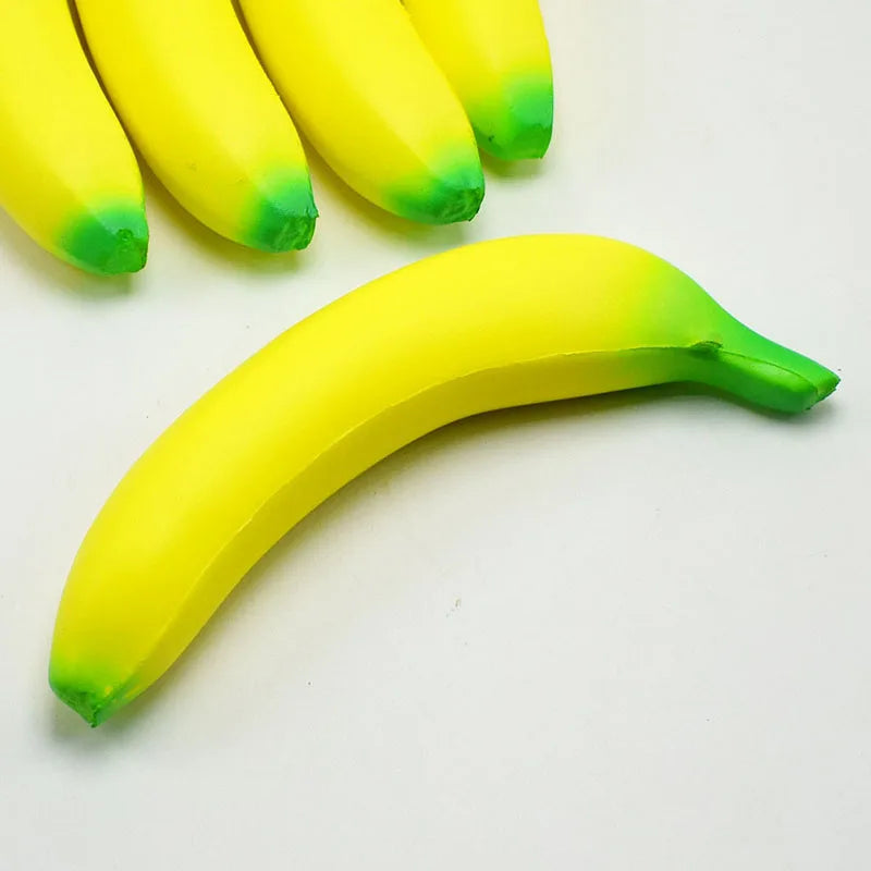 Anti-Stress Squishy Banana Toys Slow Rising Jumbo Squishy Fruit Squeeze Toy Funny Stress Reliever Reduce Pressure Prop