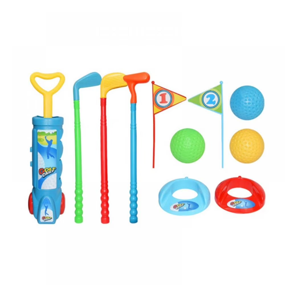Kids Golf Club Set - Toddler Golf Ball Game Play Set Sports Toys Gift for Boys Girls 3 4 5 6 Year Old (Blue)