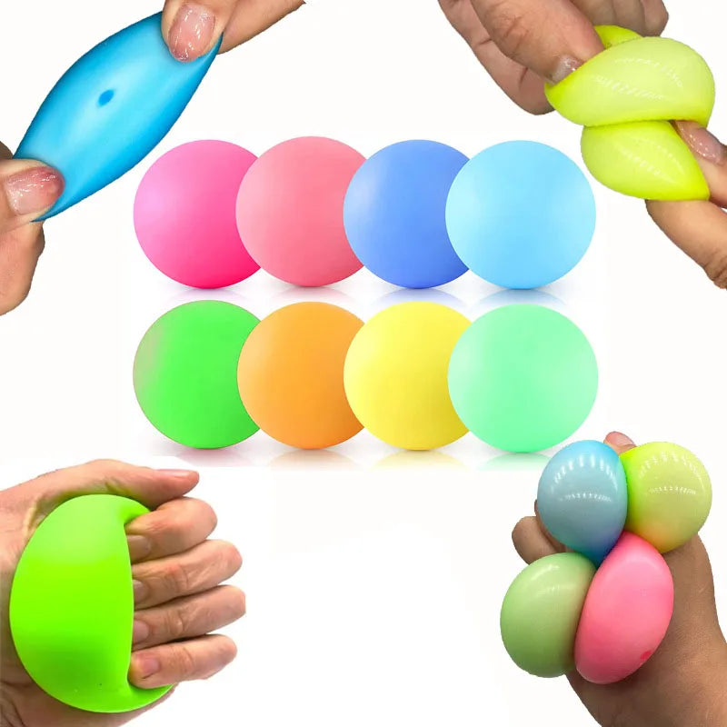 Squishy Stress Balls Antistress Fidget Toys Adults Kids Sensory Stress Relief Hand Therapy Slow Rebound Pinch Squeeze Ball Toys