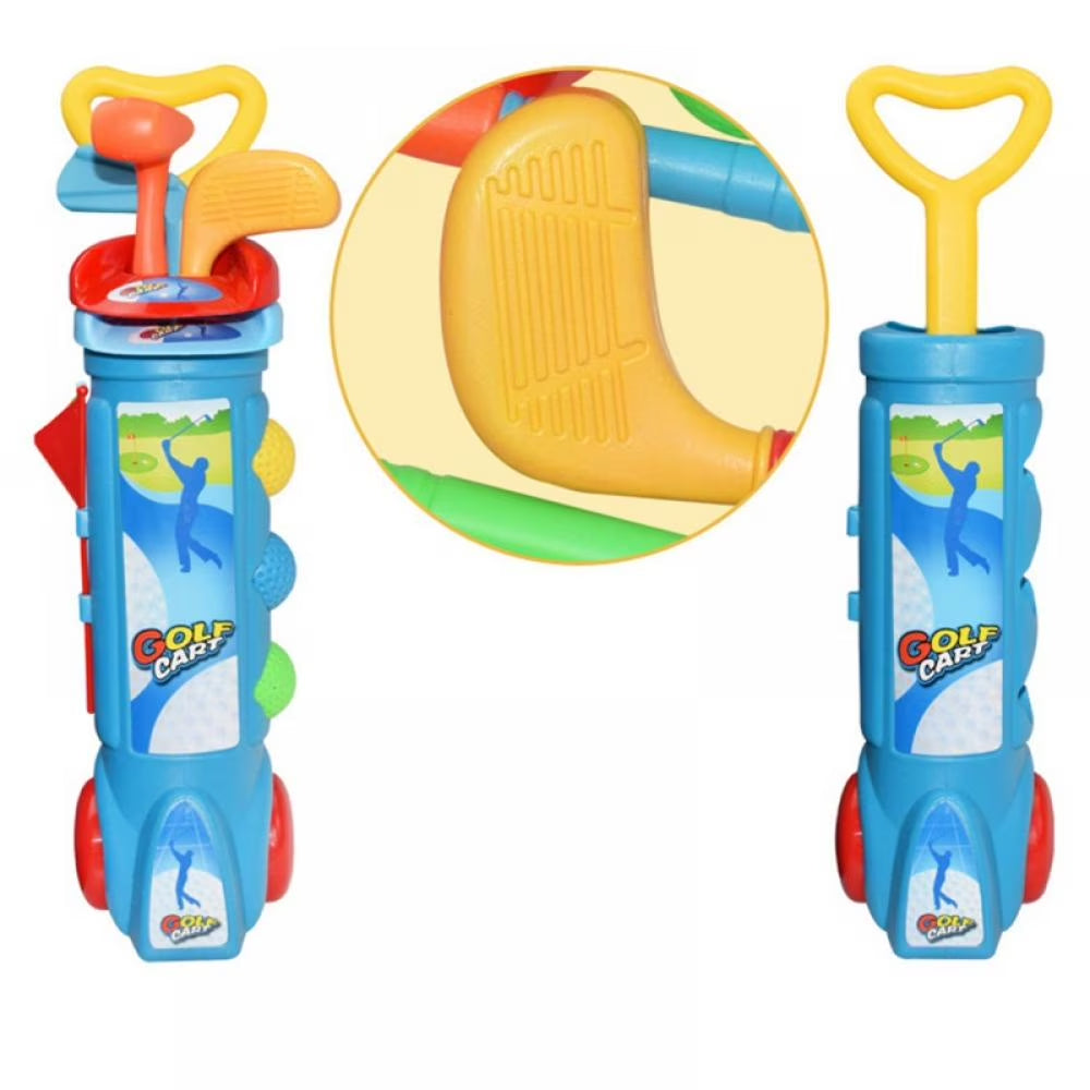 Kids Golf Club Set - Toddler Golf Ball Game Play Set Sports Toys Gift for Boys Girls 3 4 5 6 Year Old (Blue)