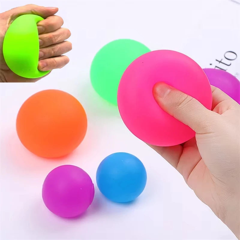 Squishy Stress Balls Antistress Fidget Toys Adults Kids Sensory Stress Relief Hand Therapy Slow Rebound Pinch Squeeze Ball Toys