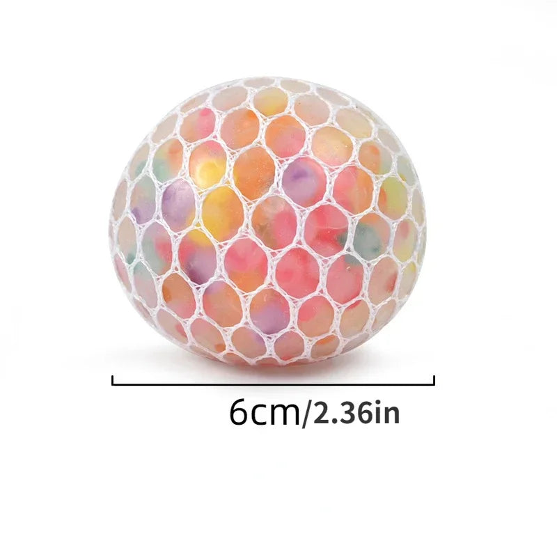 1PC Creative New Decompression and Ventilation Grape Ball Toys Tricolor Colorful Beads Grape Ball Pinch Le Toys